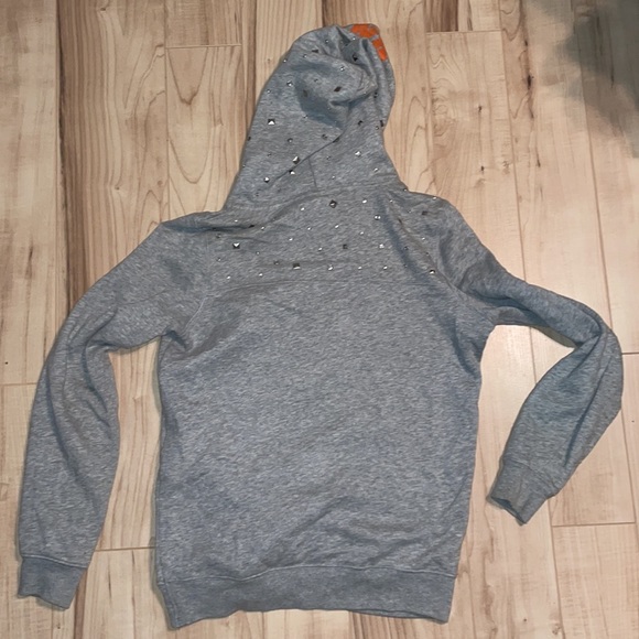 PINK Gray University of Virginia Hooded Sweatshirt - Picture 2 of 2